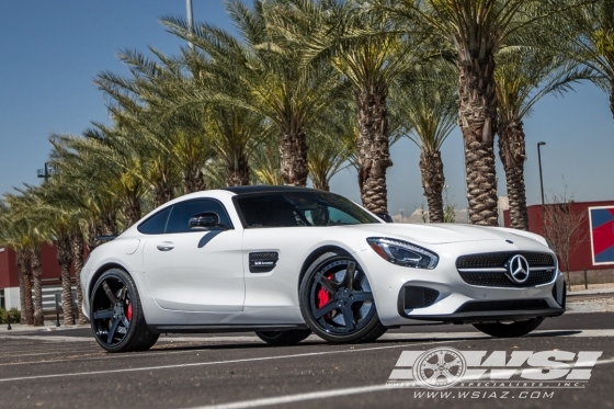 2016 Mercedes-Benz AMG GT-Series with 20" GFG Forged Drama in Black wheels