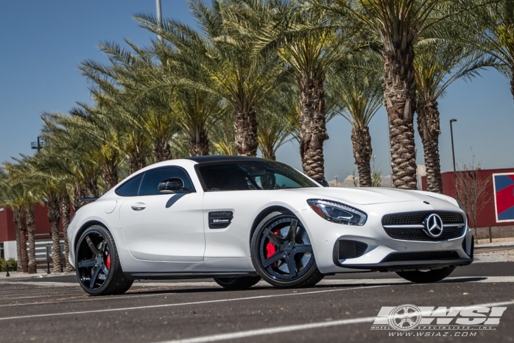 2016 Mercedes-Benz AMG GT-Series with 20" GFG Forged Drama in Black wheels