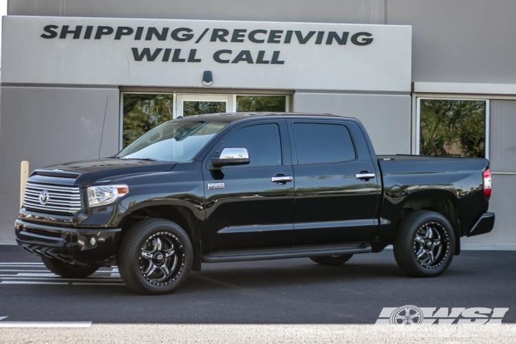 2014 Toyota Tundra with 20" SOTA Off Road F.I.T.E. 5 in Black Milled (Death Metal) wheels