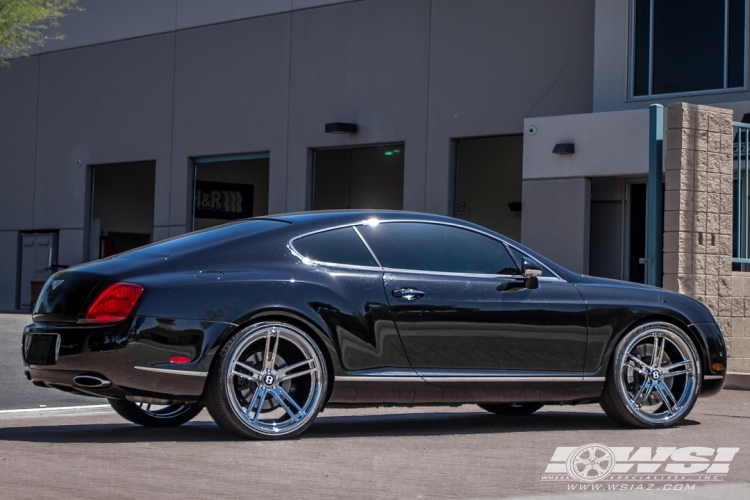 2009 Bentley Continental with 22" GFG Forged Monarch in Custom (GFG Concave Series) wheels