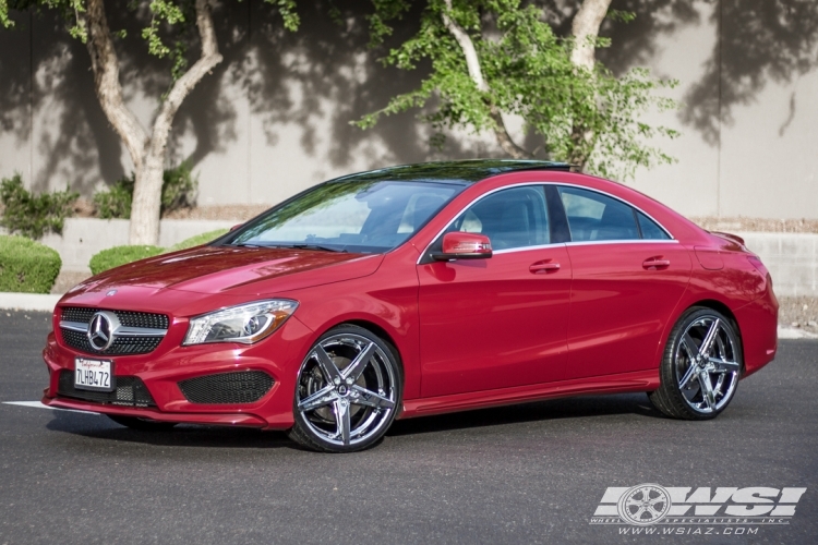 2015 Mercedes-Benz CLA-Class with 20" Lexani R-Four in Chrome wheels