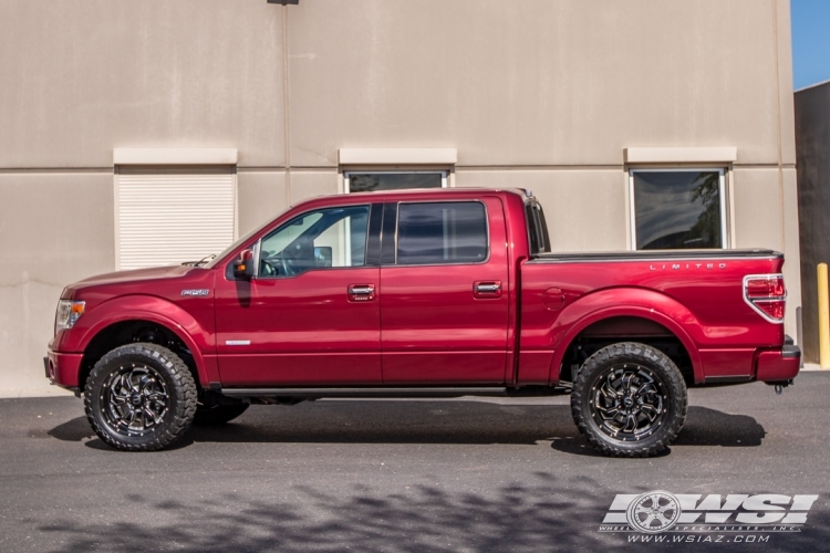 2013 Ford F-150 with 20" SOTA Off Road S.C.A.R. 6 in Black Milled (Death Metal) wheels