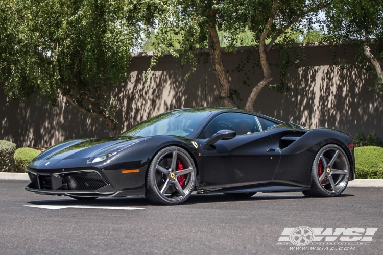 2016 Ferrari 488 with 21/22" Vossen Forged VPS303 in Custom wheels