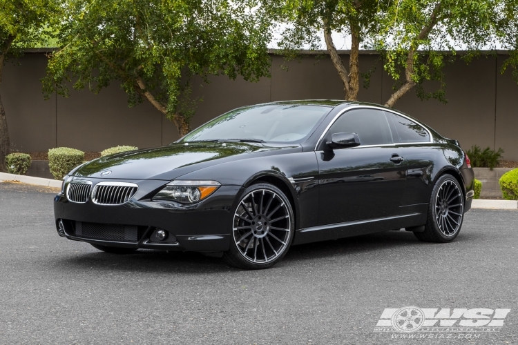 2004 BMW 6-Series with 20" Giovanna Sevan-RL in Matte Black wheels