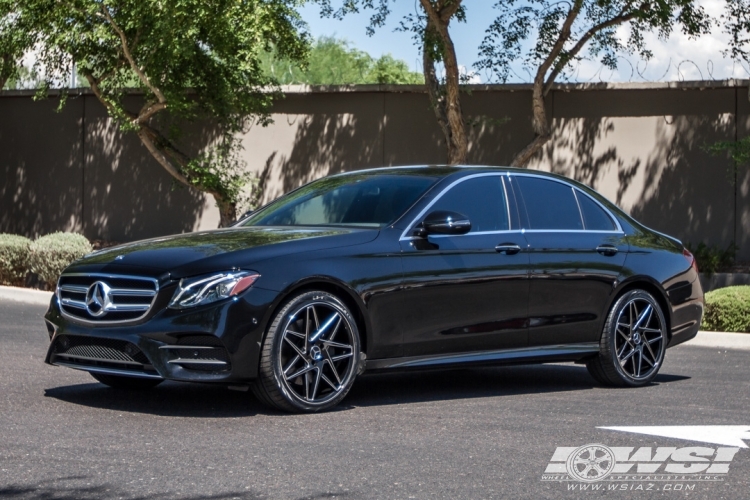 2017 Mercedes-Benz E-Class with 20" Gianelle Parma in Gloss Black (Ball Cut Details) wheels