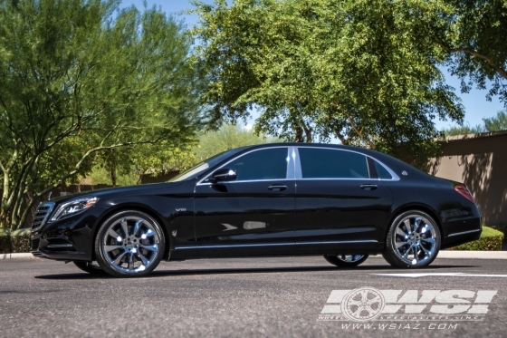 2016 Mercedes-Benz S-Class with 21" Lorinser RS8 in Chrome wheels