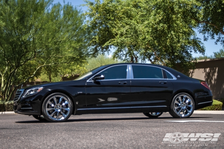 2016 Mercedes-Benz S-Class with 21" Lorinser RS8 in Chrome wheels
