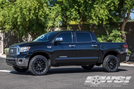 2012 Toyota Tundra with 20" MKW M95 in Satin Black wheels