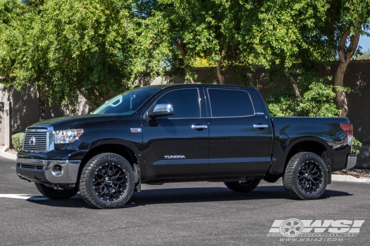 2012 Toyota Tundra with 20" MKW M95 in Satin Black wheels