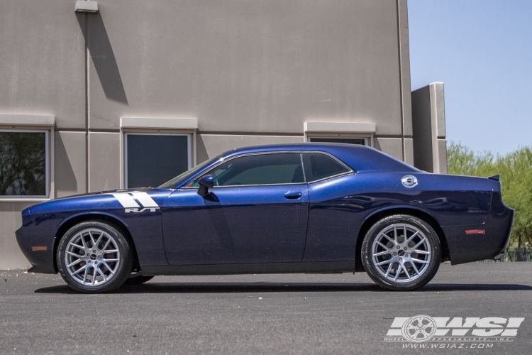 2014 Dodge Challenger with 20" Giovanna Shaki in Machined Silver wheels