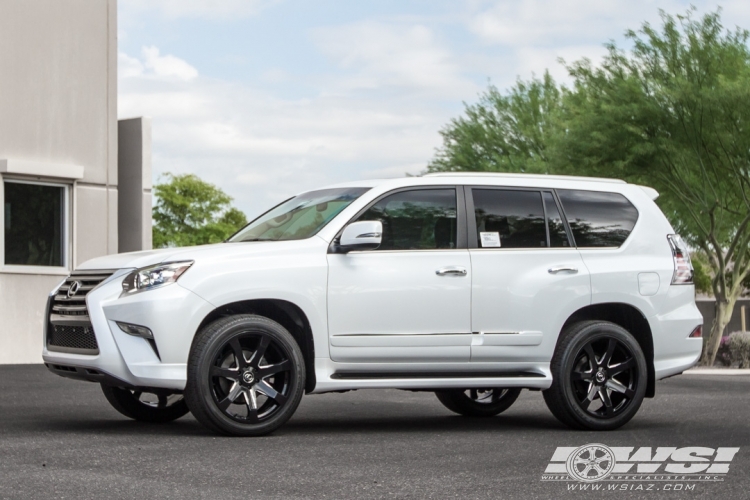 2016 Lexus RX with 22" Black Rhino Mozambique (RF) in Gloss Black Milled wheels