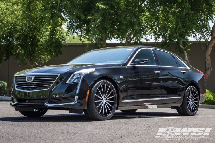 2016 Cadillac CT6 with 20" Lexani Pegasus in Gloss Black (Machined Face) wheels