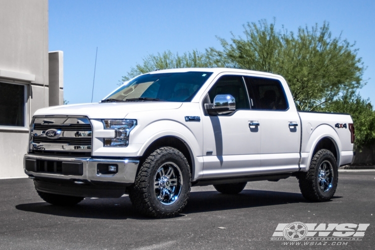 2015 Ford F-150 with 18" Remington Off Road Trophy in PVD Chrome wheels
