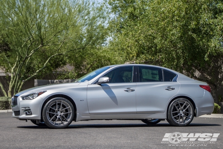 2016 Infiniti Q50 with 20" Gianelle Monaco in Graphite wheels