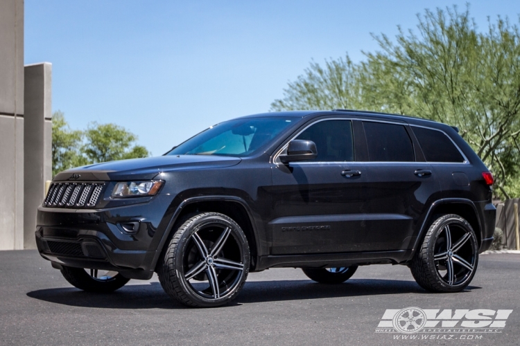 2015 Jeep Grand Cherokee with 22" Asanti 805 in Custom wheels