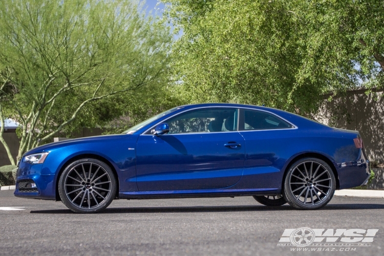 2016 Audi A5 with 20" Gianelle Verdi in Black Smoked wheels