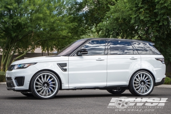 2016 Land Rover Range Rover Sport with 24" Asanti 815 in Custom wheels