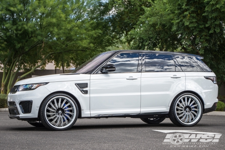 2016 Land Rover Range Rover Sport with 24" Asanti 815 in Custom wheels