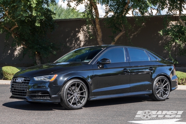 2016 Audi S3 with 19" TSW Bathurst (RF) in Gunmetal (Rotary Forged) wheels