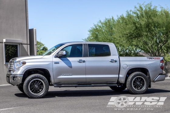 2015 Toyota Tundra with 20" Black Rhino Tanay in Matte Black (Graphite Lip) wheels