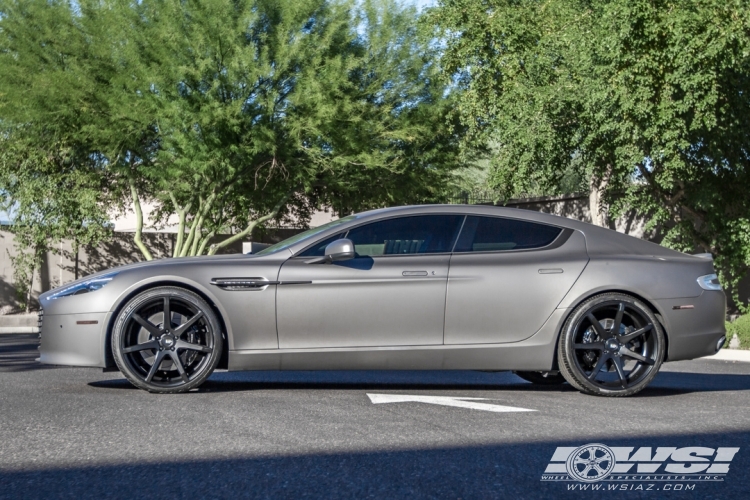 2014 Aston Martin Rapide with 22" Savini BM-10 in Matte Black wheels