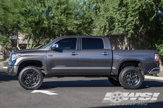 2016 Toyota Tundra with 20" SOTA Off Road S.C.A.R. 5 in Black Milled (Death Metal) wheels