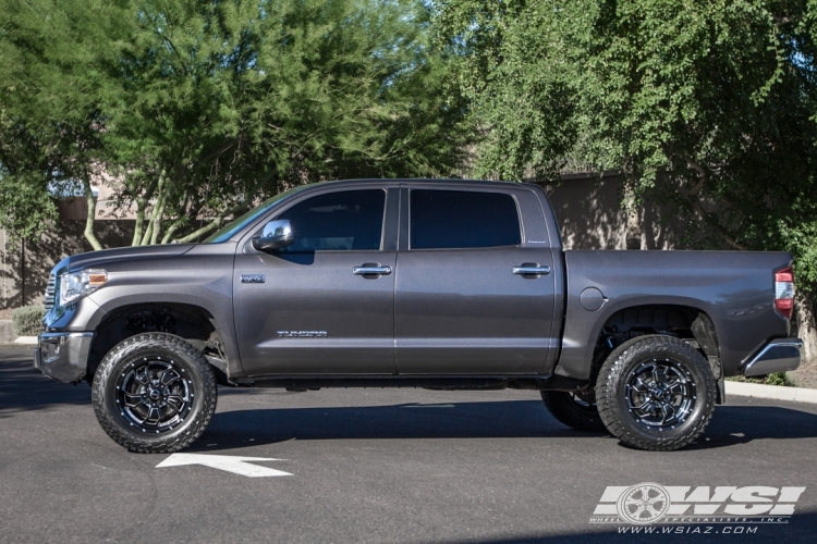 2016 Toyota Tundra with 20" SOTA Off Road S.C.A.R. 5 in Black Milled (Death Metal) wheels