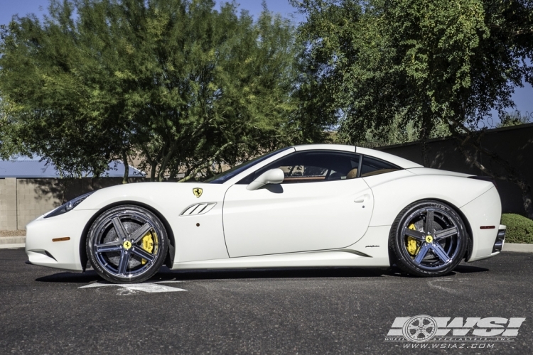 2011 Ferrari California with 20" Giovanna Dramuno-5 in Chrome wheels