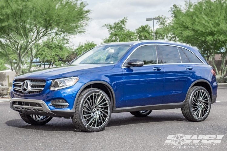 2017 Mercedes-Benz GLC-Class with 22" Lexani Wraith in PVD Black Chrome (Machined Tips) wheels