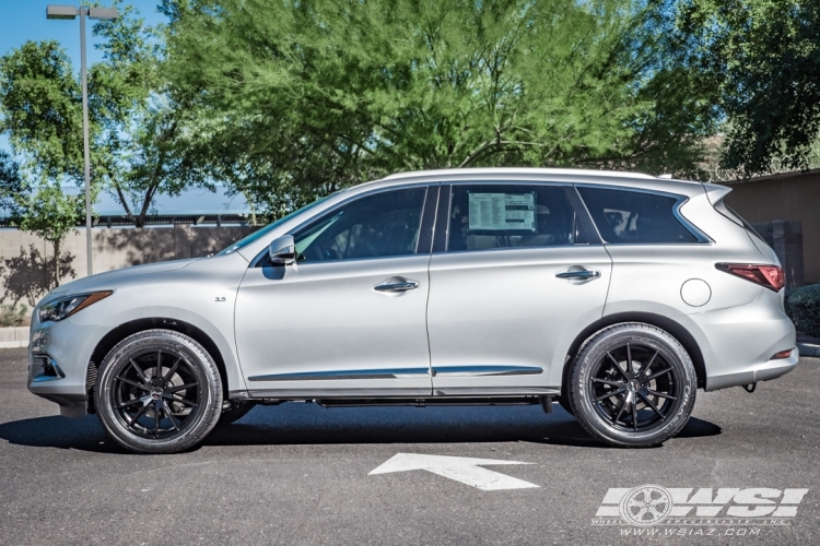 2016 Infiniti QX60 with 20" Gianelle Davalu in Satin Black wheels