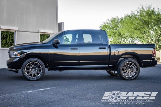 2014 Ram Pickup with 24" Heavy Hitters HH10 in Black wheels