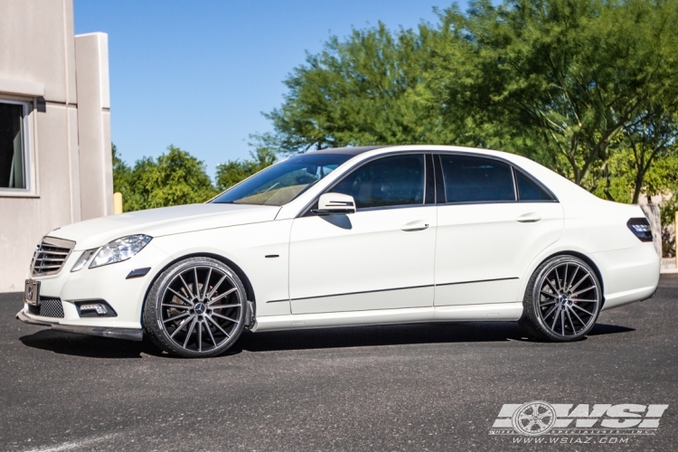 2011 Mercedes-Benz E-Class with 20" Gianelle Verdi in Black Smoked wheels