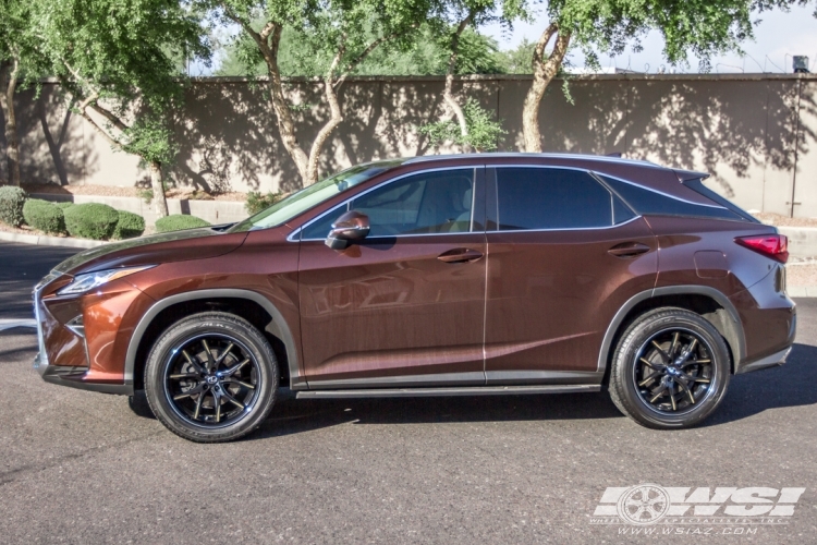 2016 Lexus RX with 20" Lexani R-Twelve in Gloss Black (Machined Tips) wheels