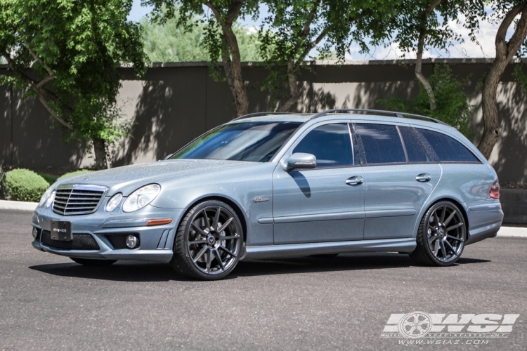 2007 Mercedes-Benz E-Class with 20" Vorsteiner V-FF 102 in Graphite (Carbon Graphite) wheels