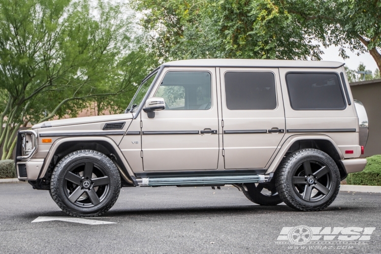 2017 Mercedes-Benz G-Class with 20" TSW Bristol in Matte Black wheels