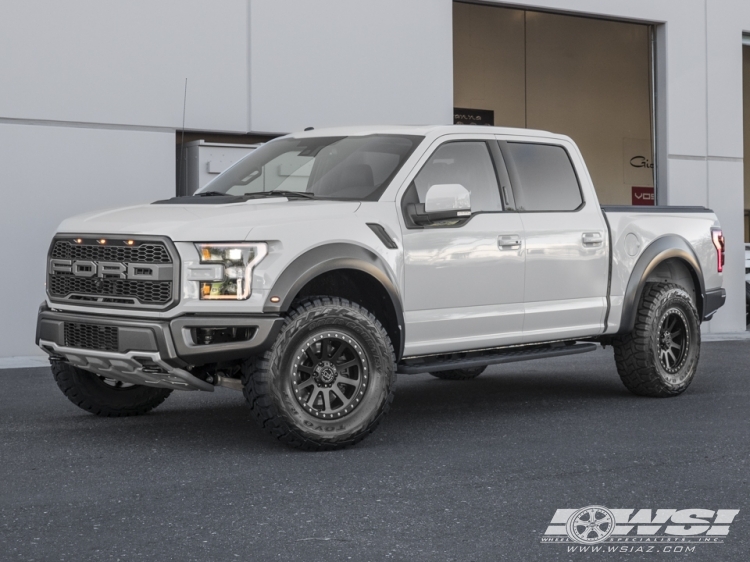 2017 Ford F-150 with 18" Black Rhino Mint in Matte Black wheels