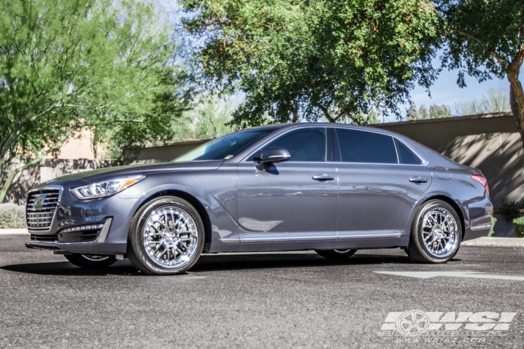 2017 Genesis G90 with 19" TSW Valencia in Chrome wheels