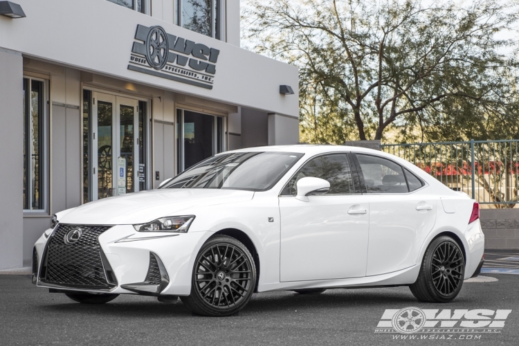 2017 Lexus IS with 18" TSW Max in Matte Black wheels