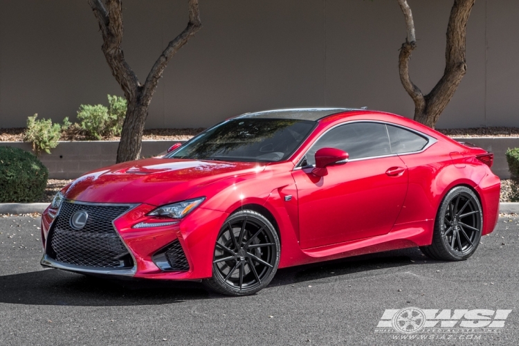 2017 Lexus RC with 20" Stance SF01 in Gloss Black wheels