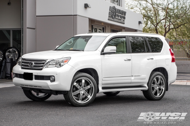 2013 Lexus GX with 22" Black Rhino Pondora in Chrome wheels