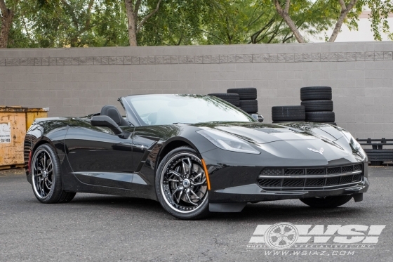 2014 Chevrolet Corvette with 20" Asanti 806 in Custom wheels