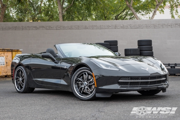 2014 Chevrolet Corvette with 20" Asanti 806 in Custom wheels