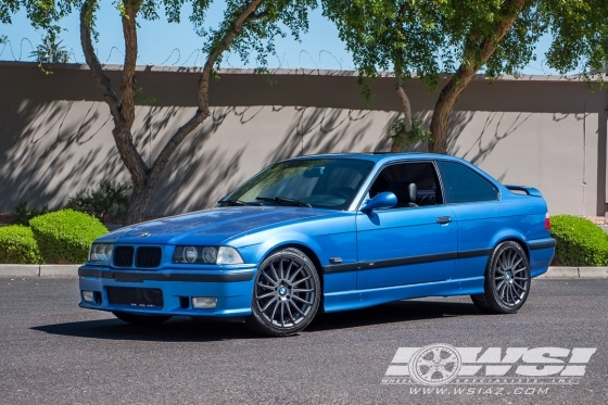 1996 BMW M3 with 18" Beyern Aviatic in Matte Gunmetal wheels