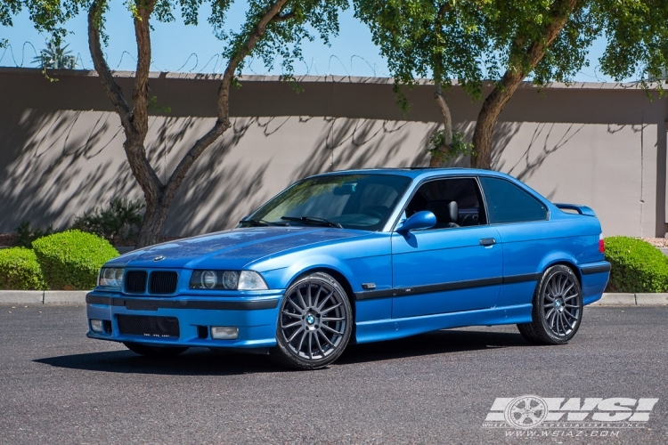 1996 BMW M3 with 18" Beyern Aviatic in Matte Gunmetal wheels