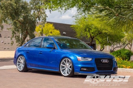 2015 Audi S4 with 20" Vossen VFS-1 in Silver Brushed wheels