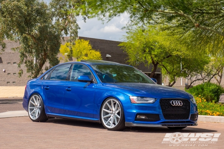 2015 Audi S4 with 20" Vossen VFS-1 in Silver Brushed wheels