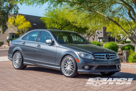 2008 Mercedes-Benz C-Class with 19" TSW Max in Hyper Silver wheels