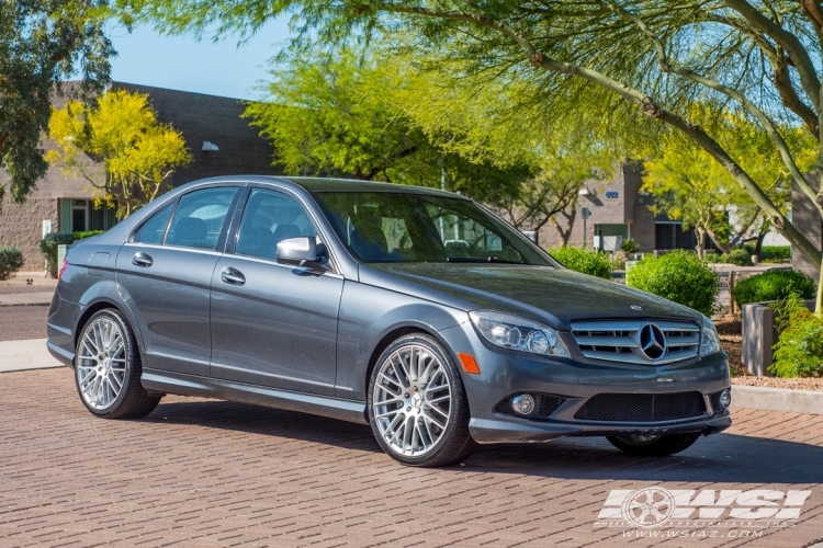 2008 Mercedes-Benz C-Class with 19" TSW Max in Hyper Silver wheels