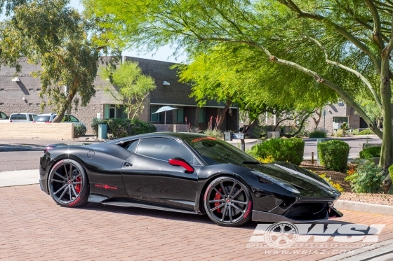 2011 Ferrari 458 Italia with 21" Vossen Forged CG-203 in Custom wheels