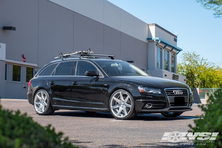 2012 Audi A4 with 20" Vossen CV7 in Silver (Polished) wheels
